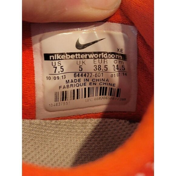 Women's Nike Flex 2014 Run 644477-601 Size 7.5 Crimson/Sail Running Shoes - Picture 9 of 9